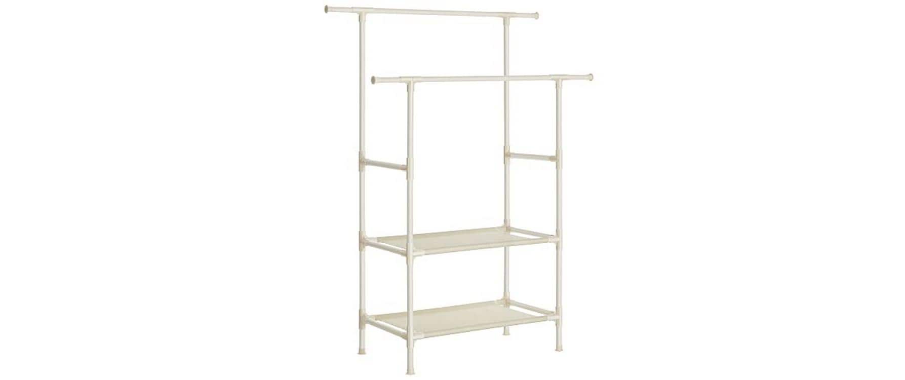 Songmics Garderobenständer – Eisen/Vlies – Weiss – 1'770 mm