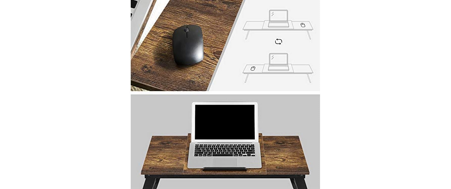 Songmics Laptop-Ständer – bis 14,3", höhenverstellbar, Traglast 10 kg – Braun