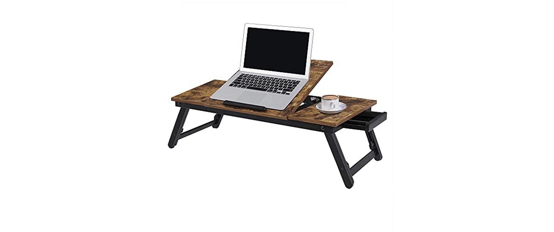 Songmics Laptop-Ständer – bis 14,3", höhenverstellbar, Traglast 10 kg – Braun