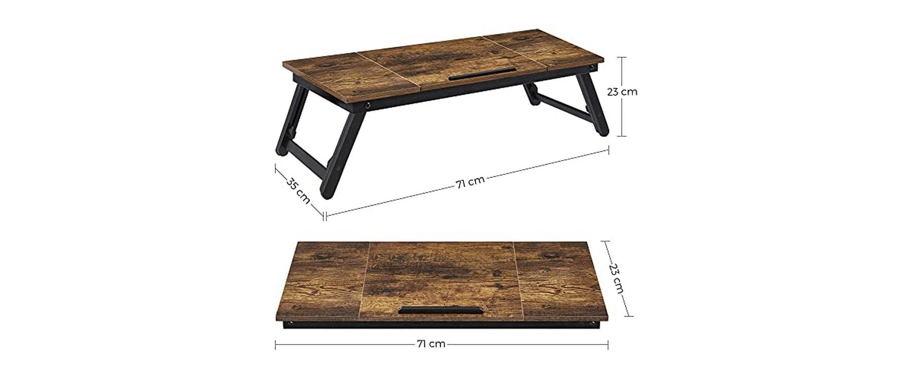Songmics Laptop-Ständer – bis 14,3", höhenverstellbar, Traglast 10 kg – Braun