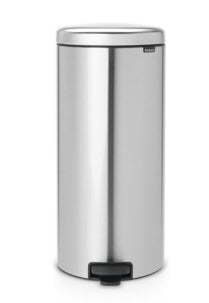 Brabantia NewIcon Treteimer – 30 l – Edelstahl, rund – Anti-Fingerprint, Anti-Rutsch-Basis