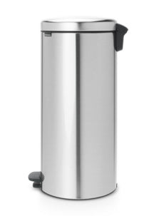 Brabantia NewIcon Treteimer – 30 l – Edelstahl, rund – Anti-Fingerprint, Anti-Rutsch-Basis