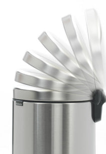 Brabantia NewIcon Treteimer – 30 l – Edelstahl, rund – Anti-Fingerprint, Anti-Rutsch-Basis