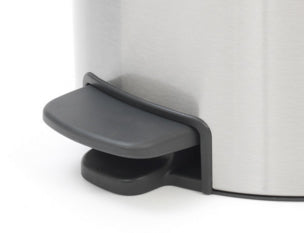 Brabantia NewIcon Treteimer – 30 l – Edelstahl, rund – Anti-Fingerprint, Anti-Rutsch-Basis