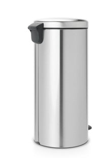 Brabantia NewIcon Treteimer – 30 l – Edelstahl, rund – Anti-Fingerprint, Anti-Rutsch-Basis