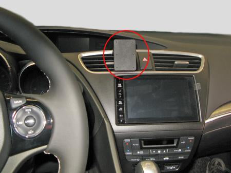 Brodit ProClip Kfz-Ladehalterung – Lüftungsschlitz – für Honda Civic 16–17 – Schwarz