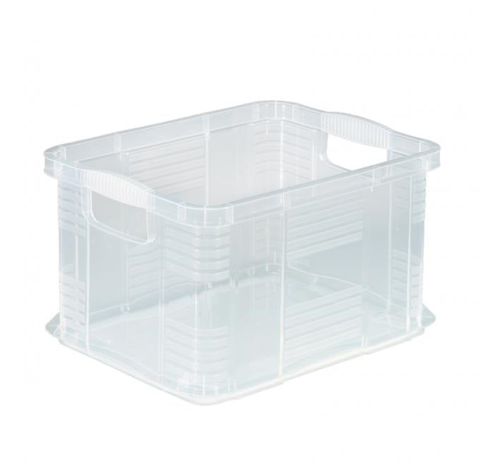 Rotho Systembox Agilo – Kunststoff, transparent, 29 × 15,5 × 19 cm