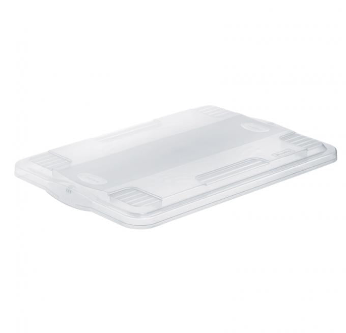 Rotho Deckel für Aufbewahrungsbox Agilo – Kunststoff, transparent, 60 × 4 × 39,5 cm