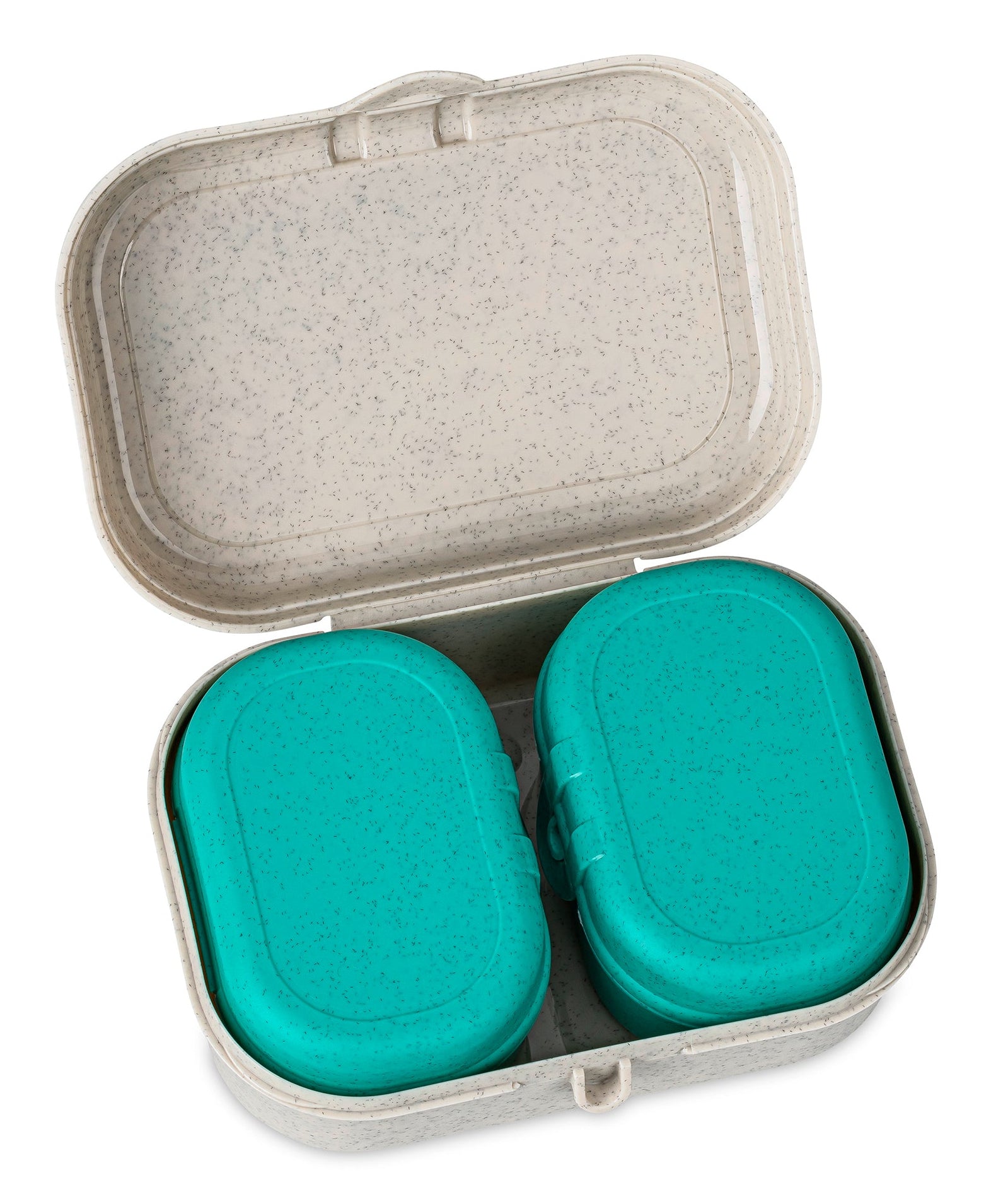 koziol PATRICK – Lunchbox, Biokunststoff, beige, SpongeBob, 3er Set