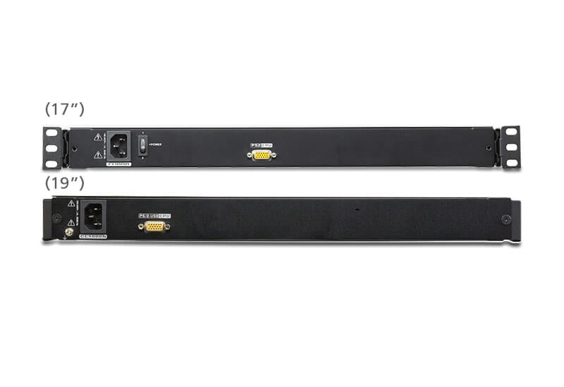 ATEN CL1000N – KVM-Konsole – 19" Rack, 1U, 19" LCD, VGA, PS/2, US-Layout, Schwarz