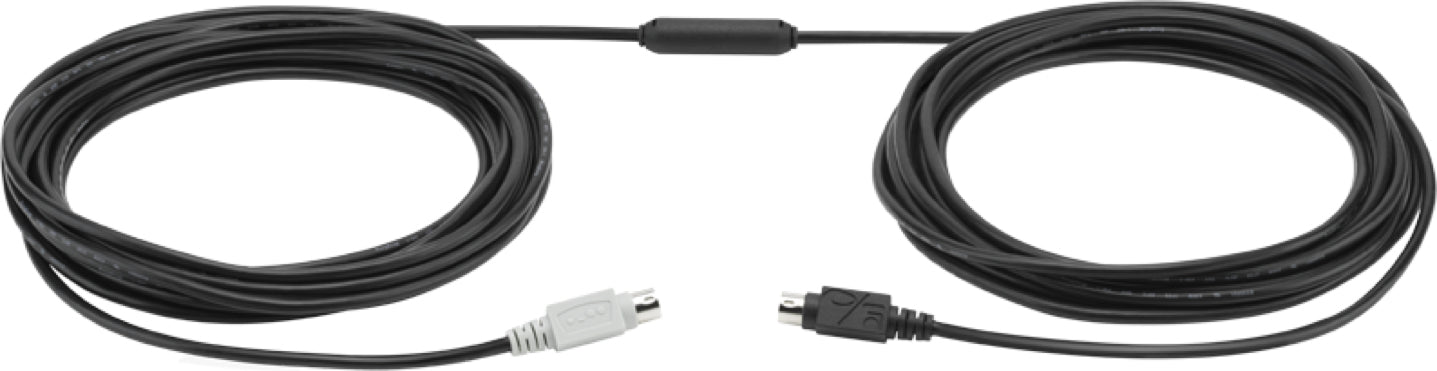 Logitech 6-poliges Mini-DIN-Verlängerungskabel – 10 m, schwarz