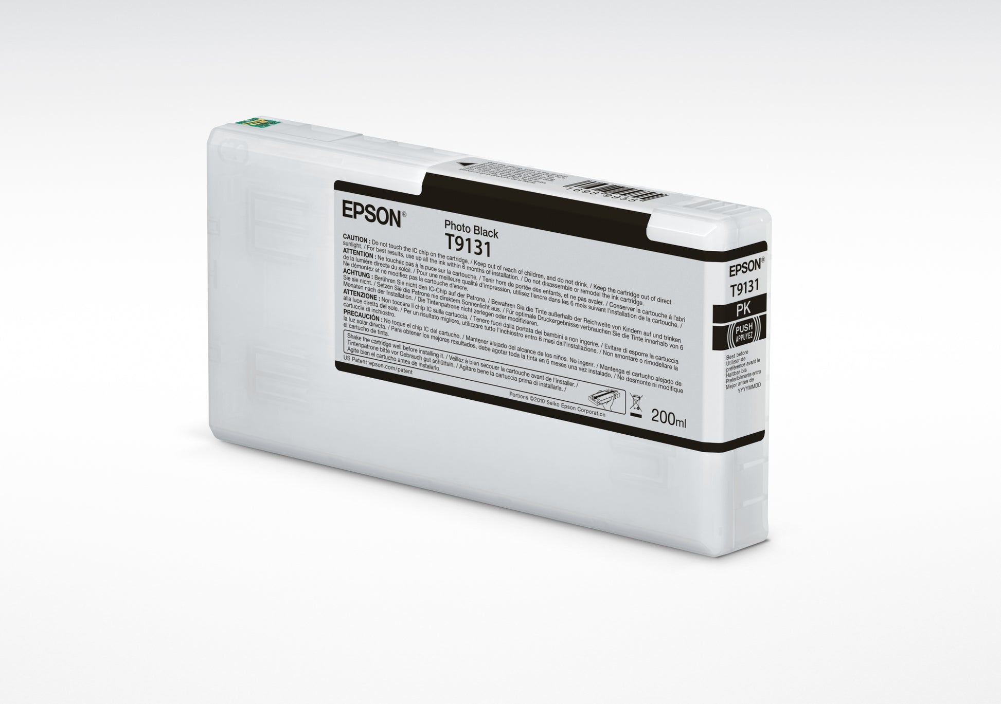 Epson Tintenpatrone T9131 (T913100), schwarz, 200 ml, original – für SureColor SC-P5000