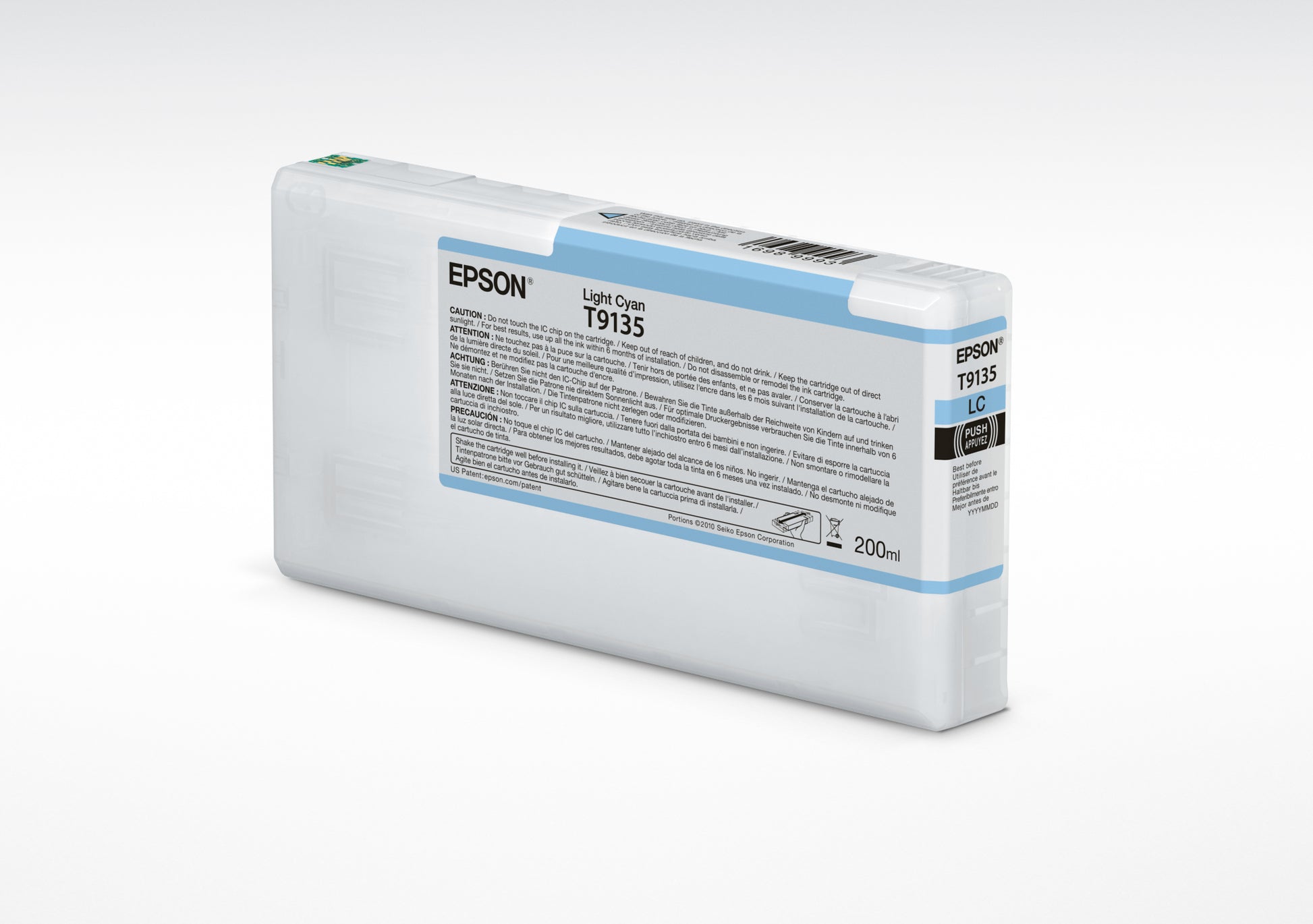 Epson Tintenpatrone T9135, helles Cyan, 200 ml – für Inkjetdrucker, Multifunktionsgeräte