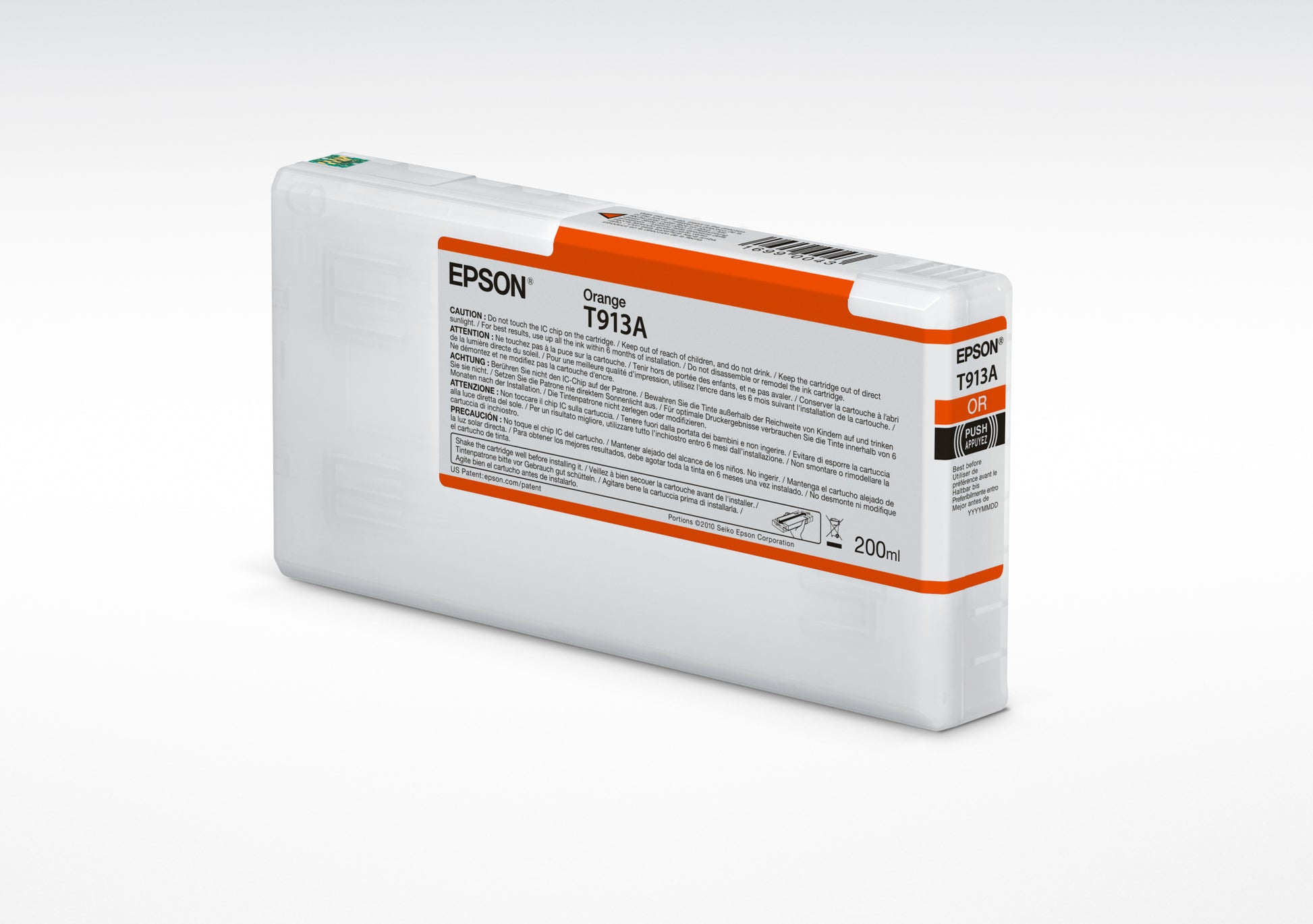 Epson Tintenpatrone T913A00, Orange, 200 ml, Original – für SureColor SC-P5000