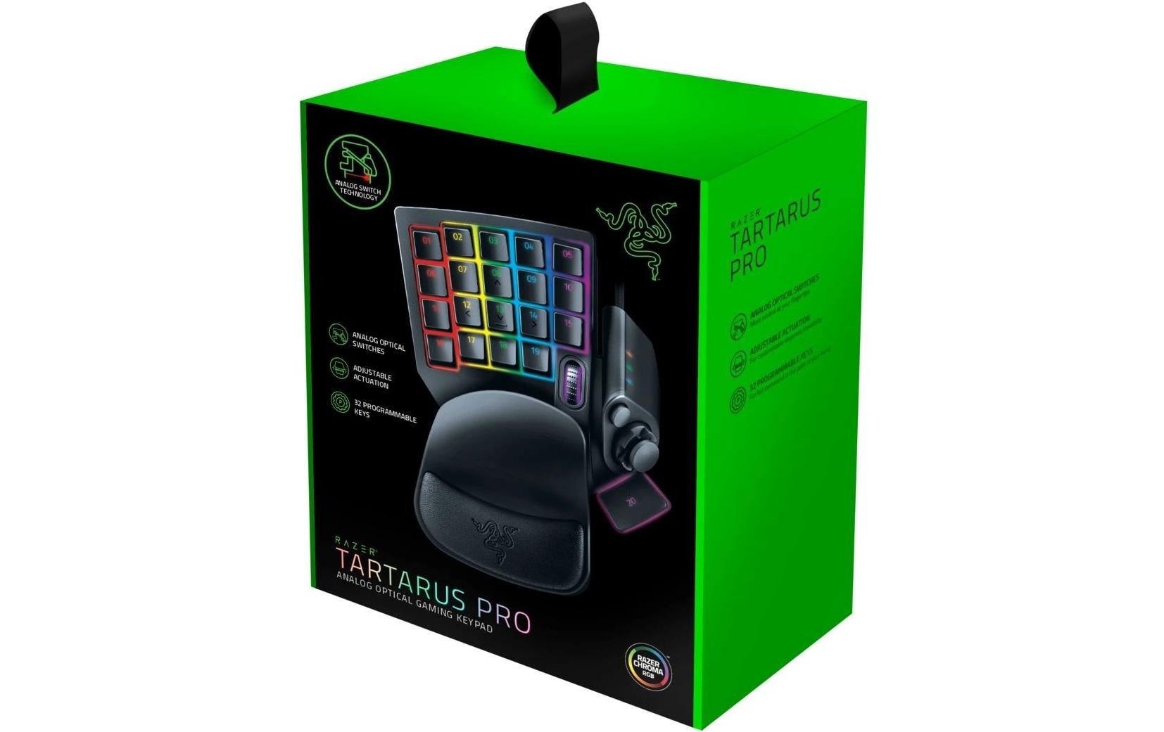 Razer Tartarus Pro – Tastatur, kabelgebunden (USB-A), CH-Layout (DE-CH), mechanisch (Opto-Mechanical)
