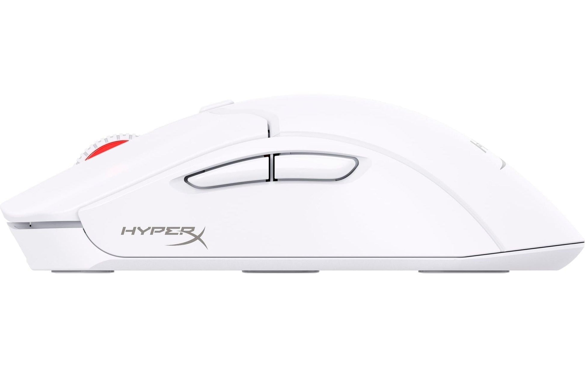 HyperX Pulsefire Haste 2 Gaming-Maus – kabellos, 1000 Hz, 6 Tasten, für Rechtshänder, Daumentaste, Weiss