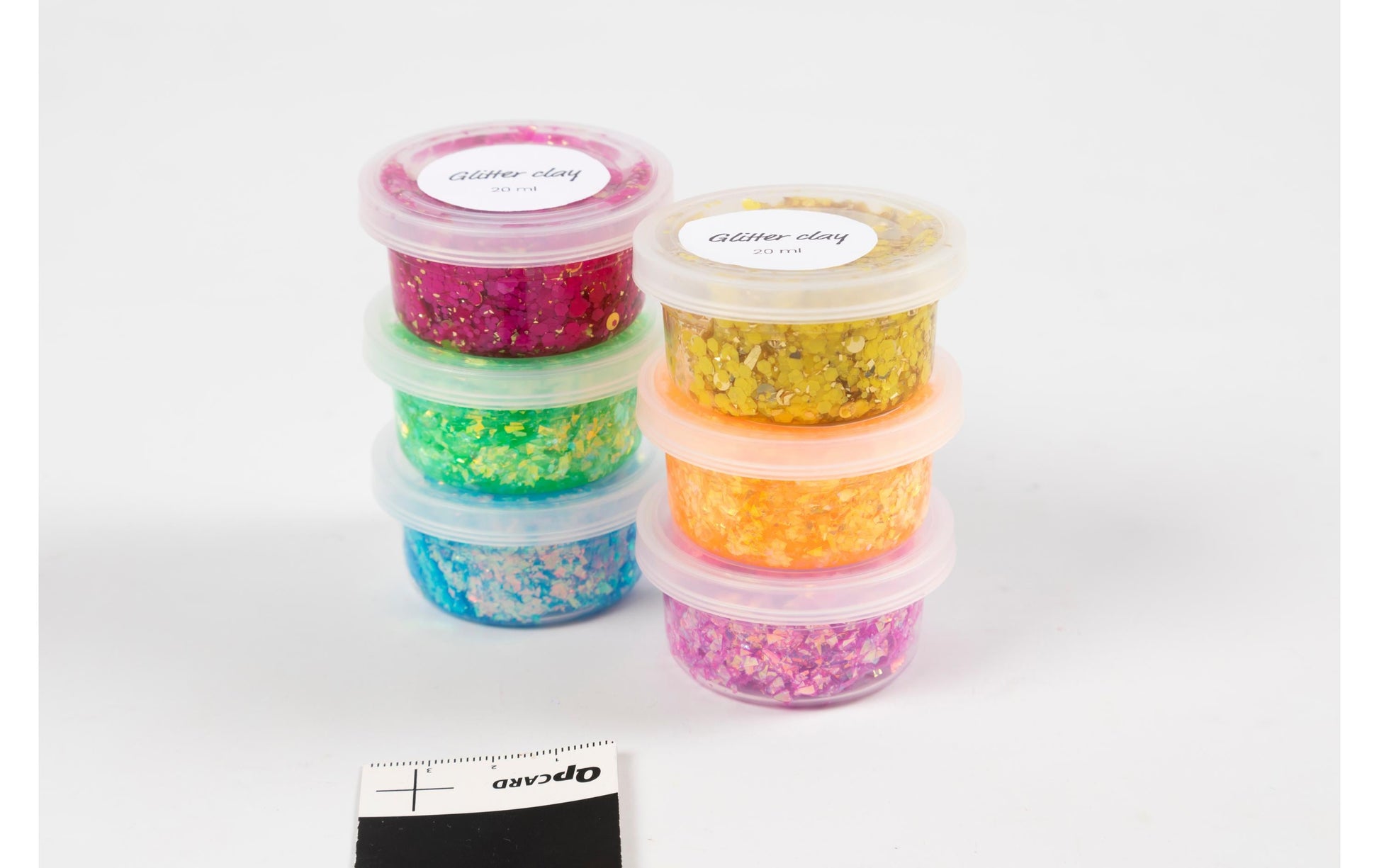 Creativ Company Modelliermasse, Glitzer, Mehrfarbig, 6 Stk.
