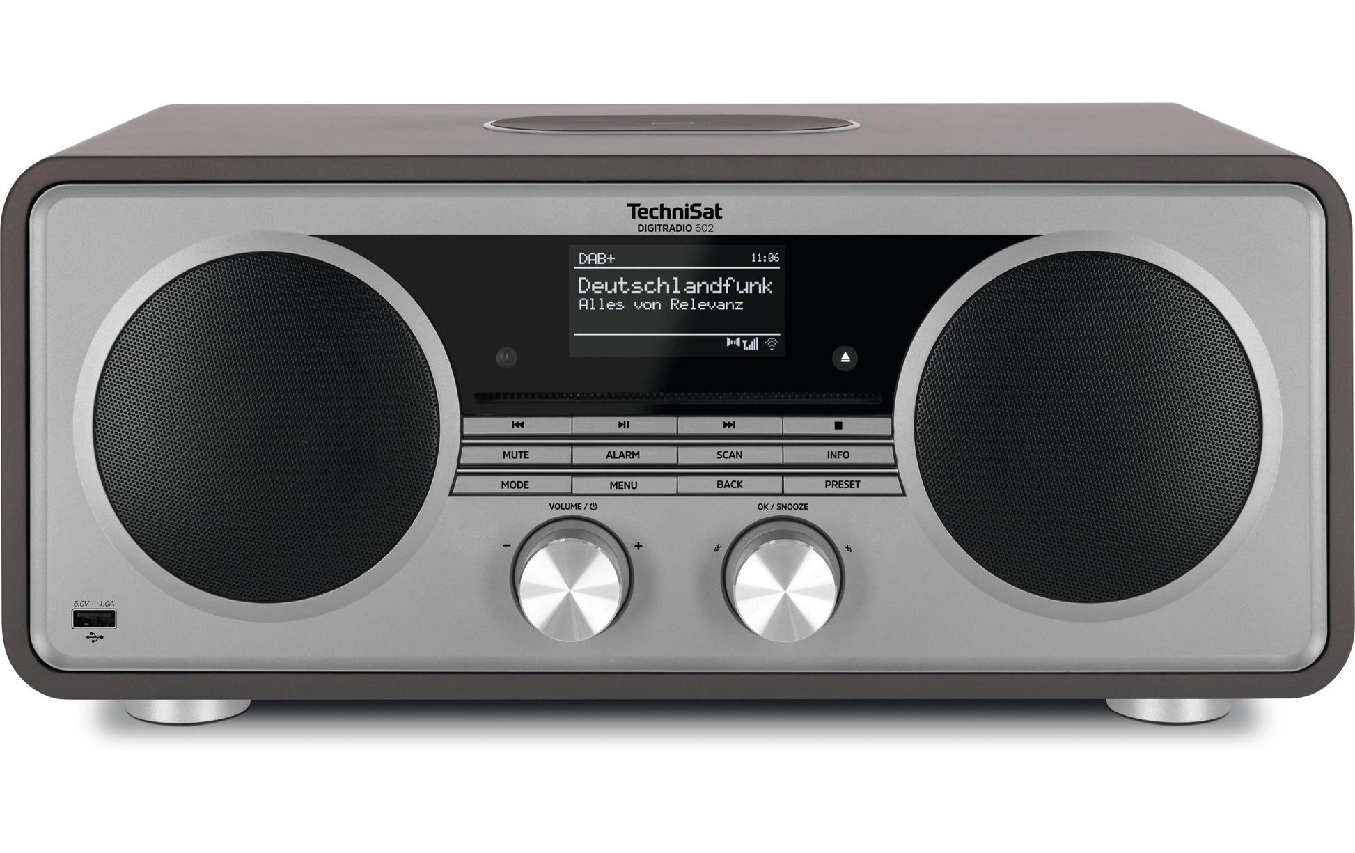 TechniSat DIGITRADIO 602 – DAB-/Internetradio – Tischradio – DAB+, UKW, CD, Bluetooth – Anthrazit