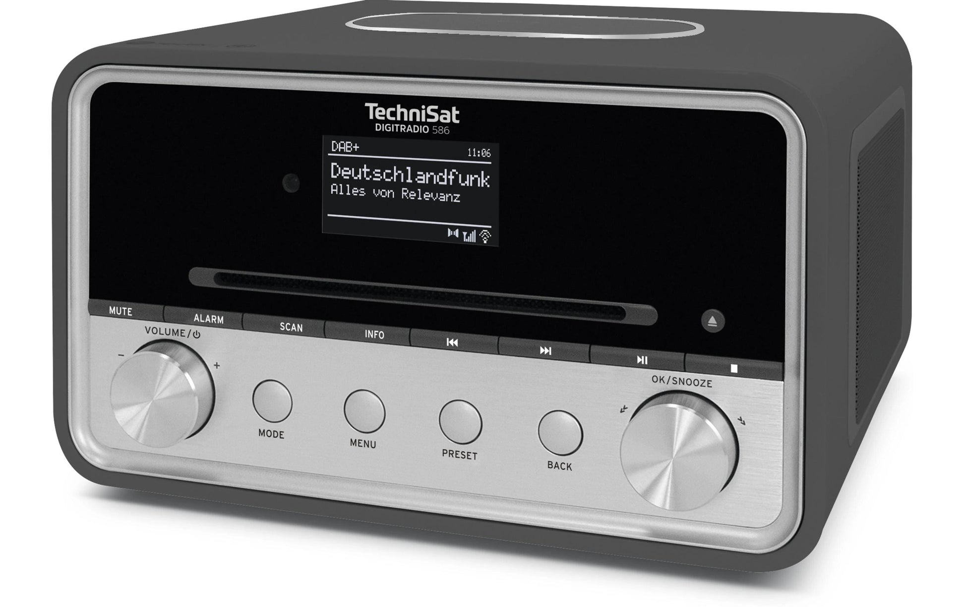 TechniSat DigitRadio 586 – DAB-/Internetradio – Tischradio – DAB+, UKW, Bluetooth, WLAN, Spotify – Anthrazit