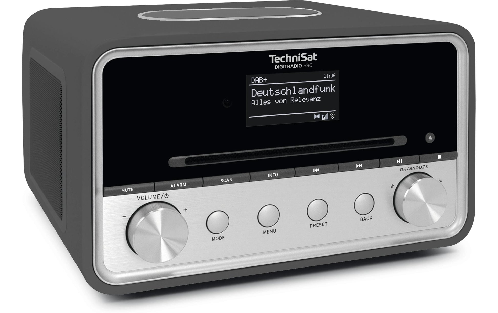 TechniSat DigitRadio 586 – DAB-/Internetradio – Tischradio – DAB+, UKW, Bluetooth, WLAN, Spotify – Anthrazit
