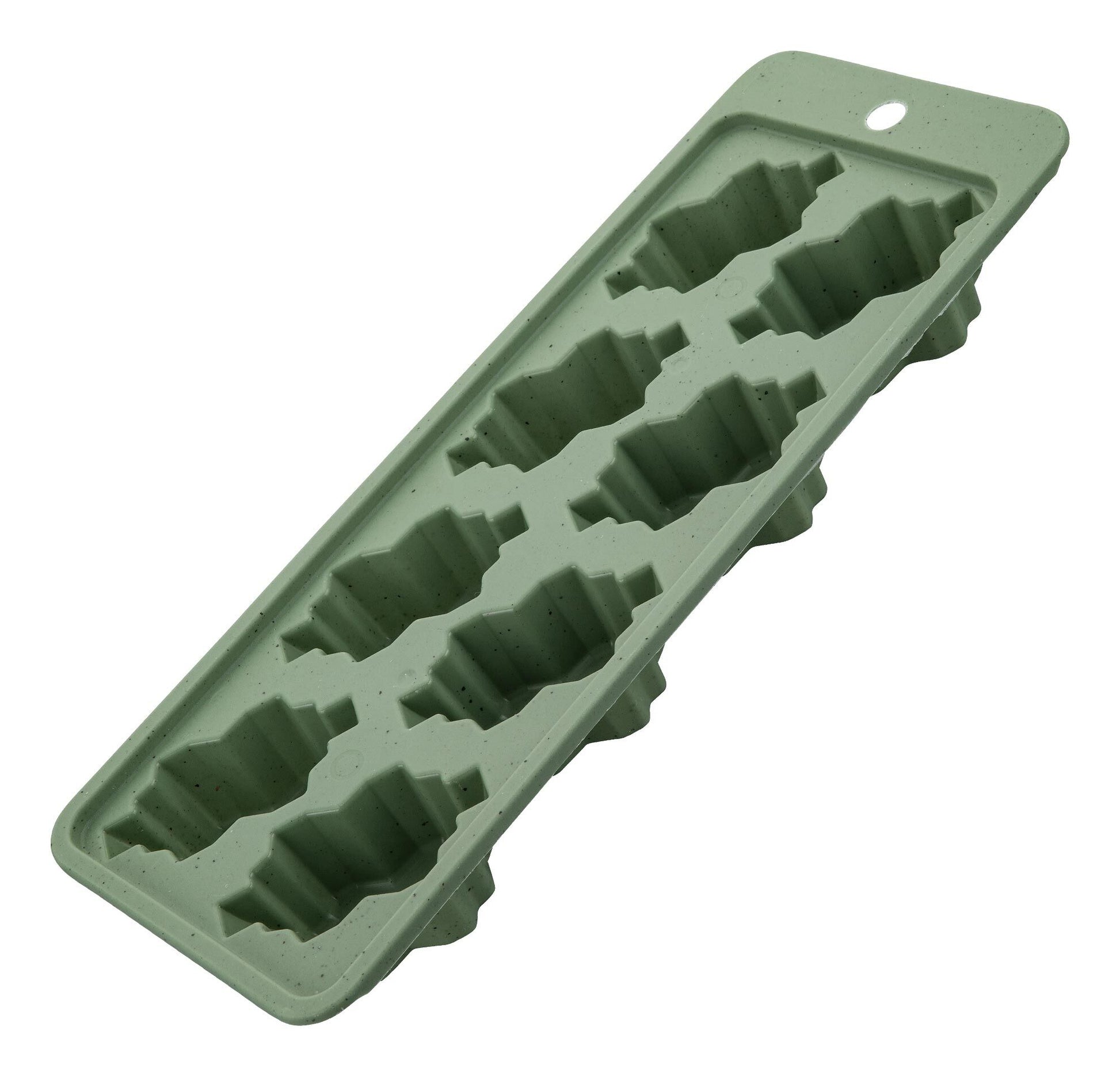 Fackelmann Eiswürfelformer 8 Stk., 25 × 10 cm, Polyethylen (HDPE), Salbeigrün
