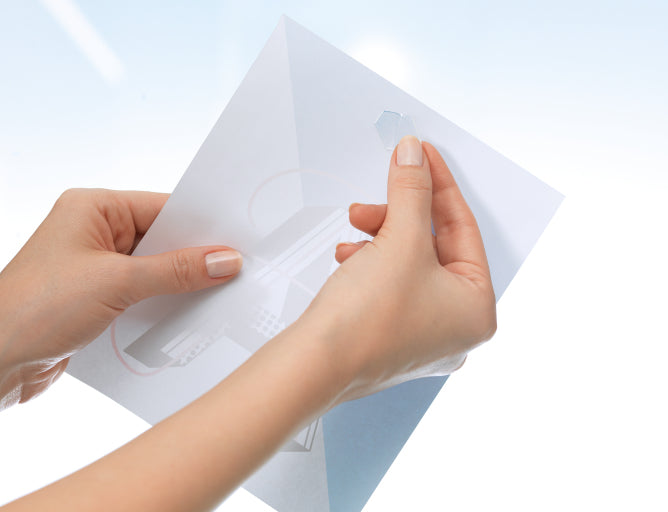 TESA TACK Doppelseitige Klebepads – wiederablösbar, transparent, wiederverwendbar, 36 Stk., für Papier, leicht