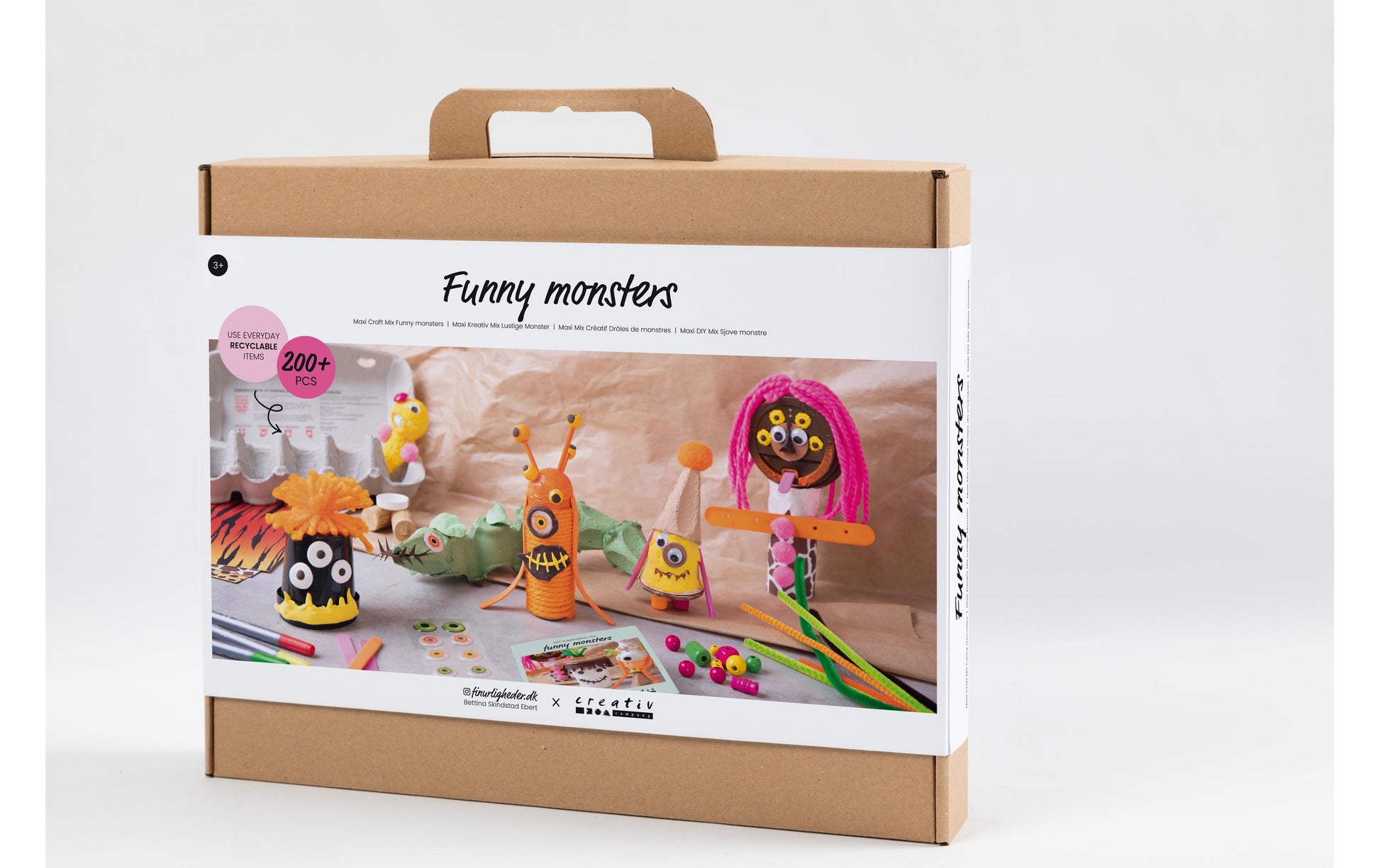 Creativ Company Bastelset – 13-teilig, inkl. Acrylfarbe & Bastelmaterial – Mehrfarbig – ab 3 Jahren