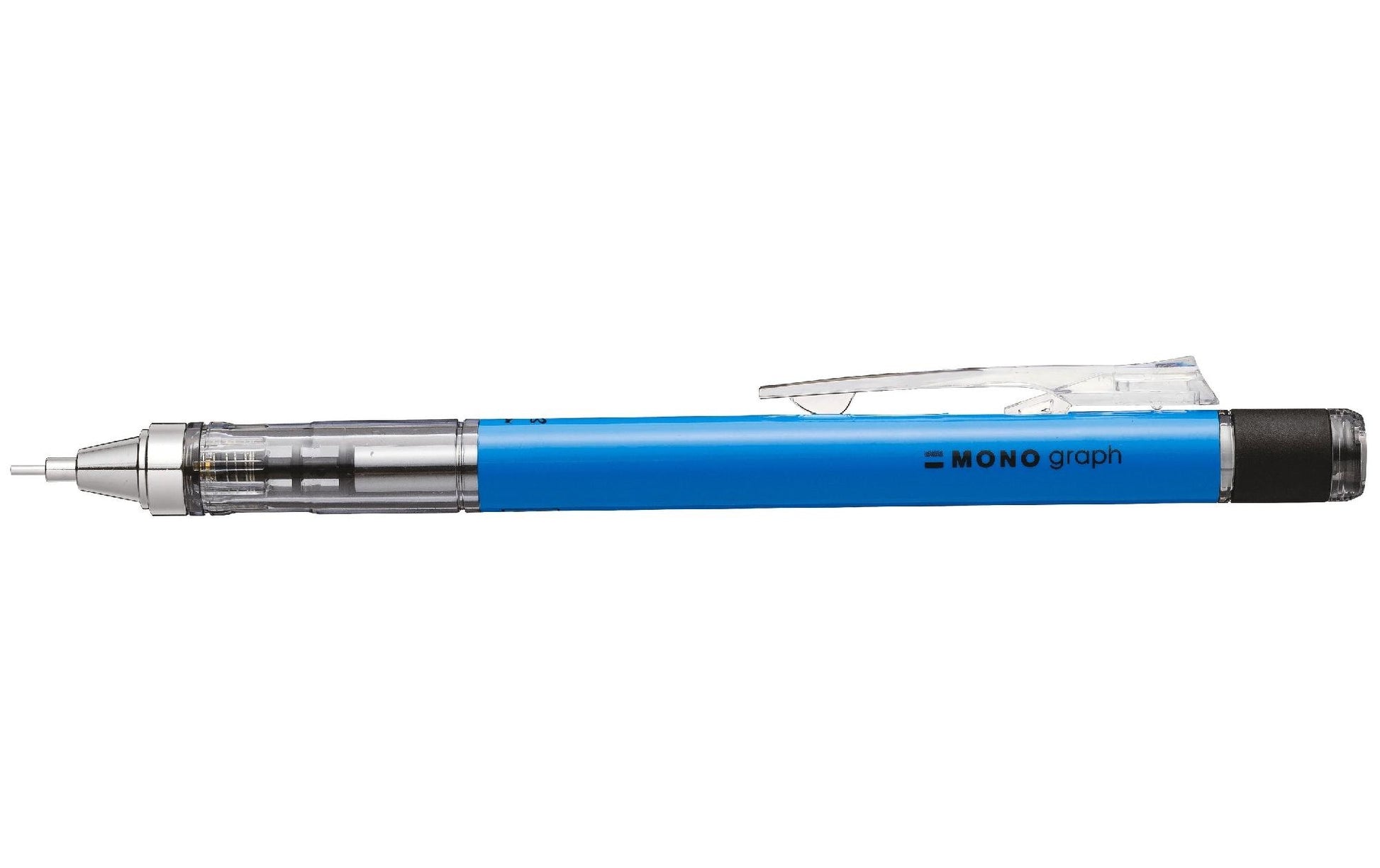Tombow MONO graph Druckbleistift – 0,7 mm – Blau – Schüttel-Mechanismus – 1er-Pack