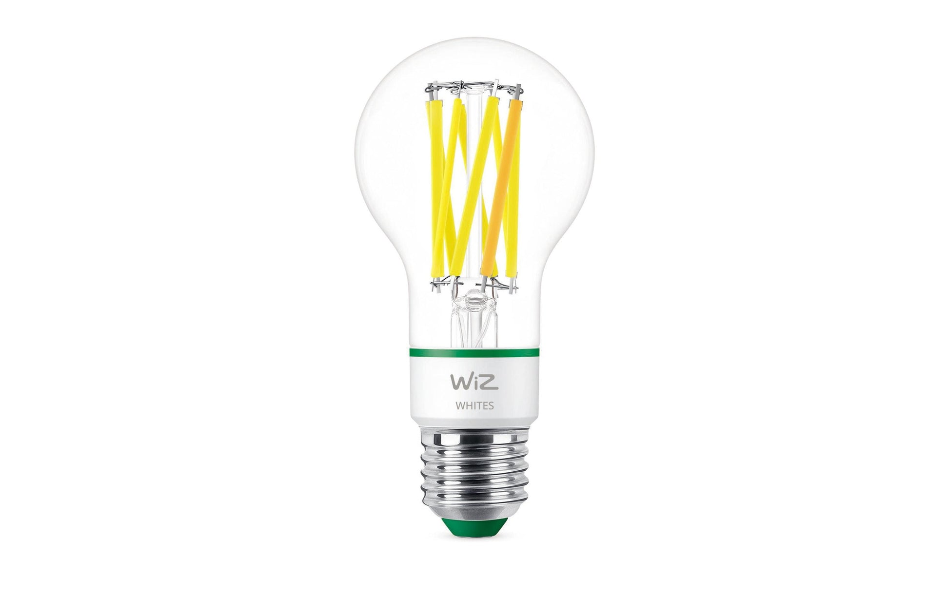 WiZ LED A60 – WLAN, Bluetooth, dimmbar – 2’700–4’000 K – 903 lm 4,3 W – E27, transparent