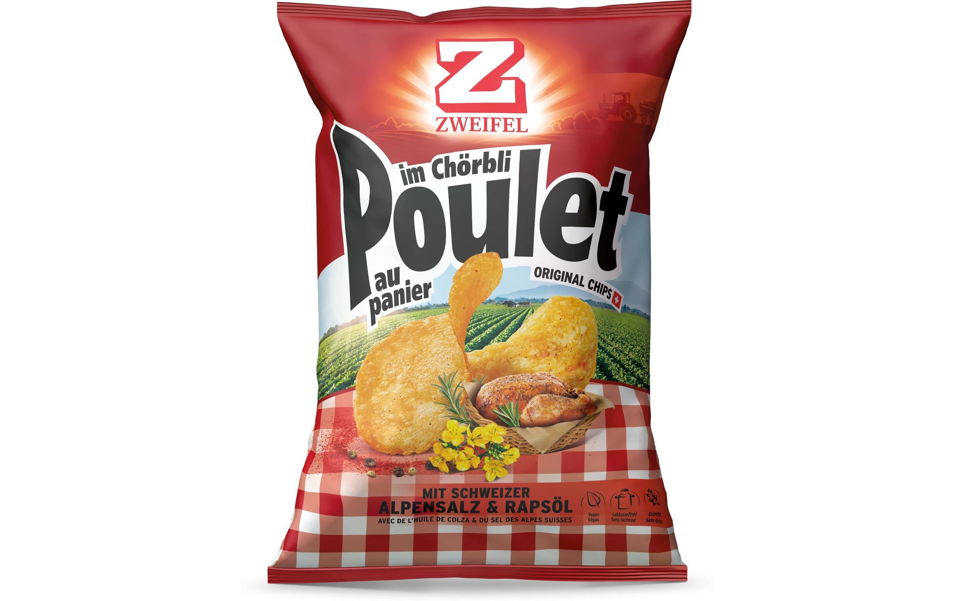 Zweifel Chips – Poulet, glutenfrei, vegan – 175 g