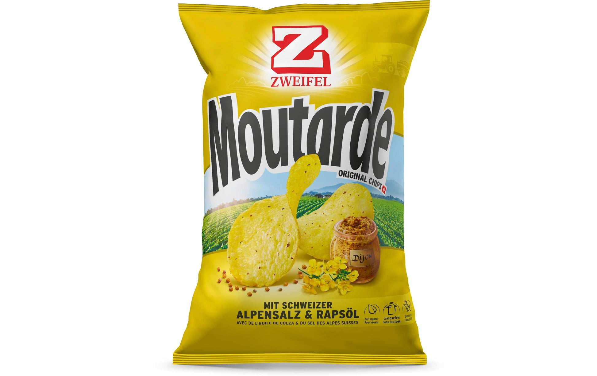 Zweifel Original Chips – Senf, vegan – 175 g