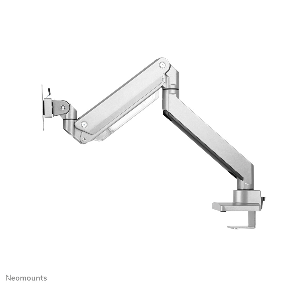 Neomounts NM-D775SILVER – Tischhalterung, Tischklemme, bis 32", VESA 100 × 75 mm, 16 kg, neigbar, Gasfeder-Dämpfung