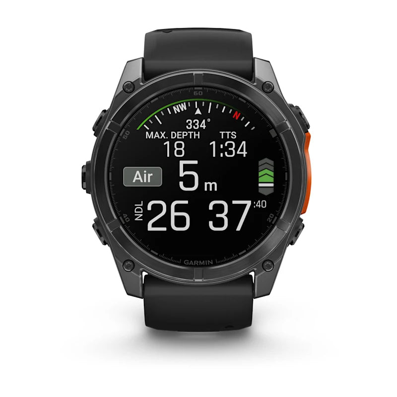 Garmin Fenix 8 AMOLED – GPS-Smartwatch – 51 mm, 1,4", WLAN, Corning Gorilla Glass, 100 m, Schwarz
