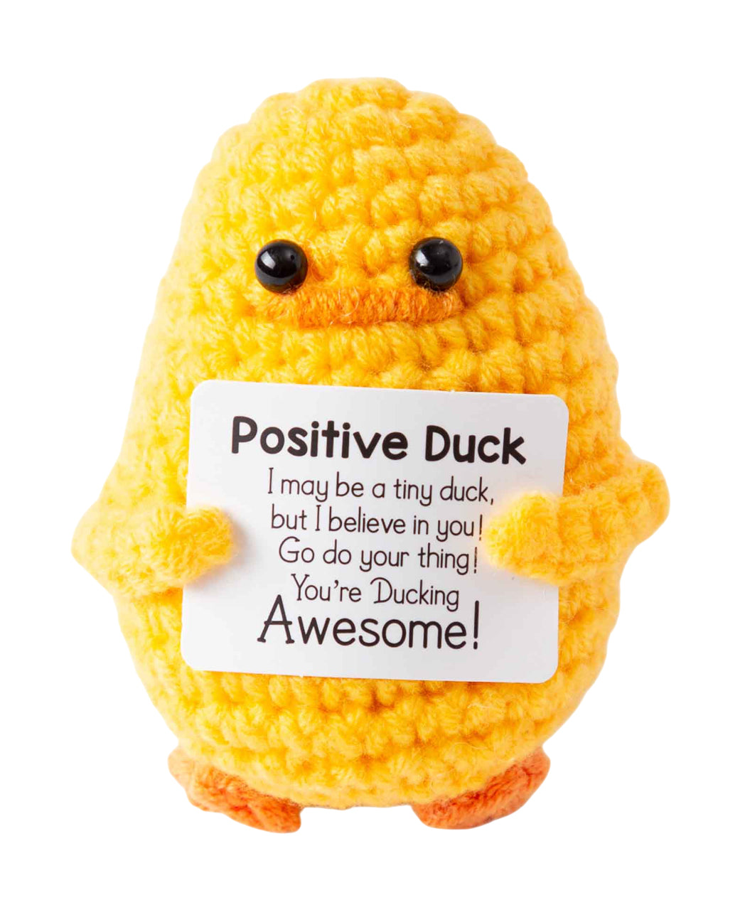 I am Creative Plüschtier Positive Duck – 7,5 cm – mehrfarbig