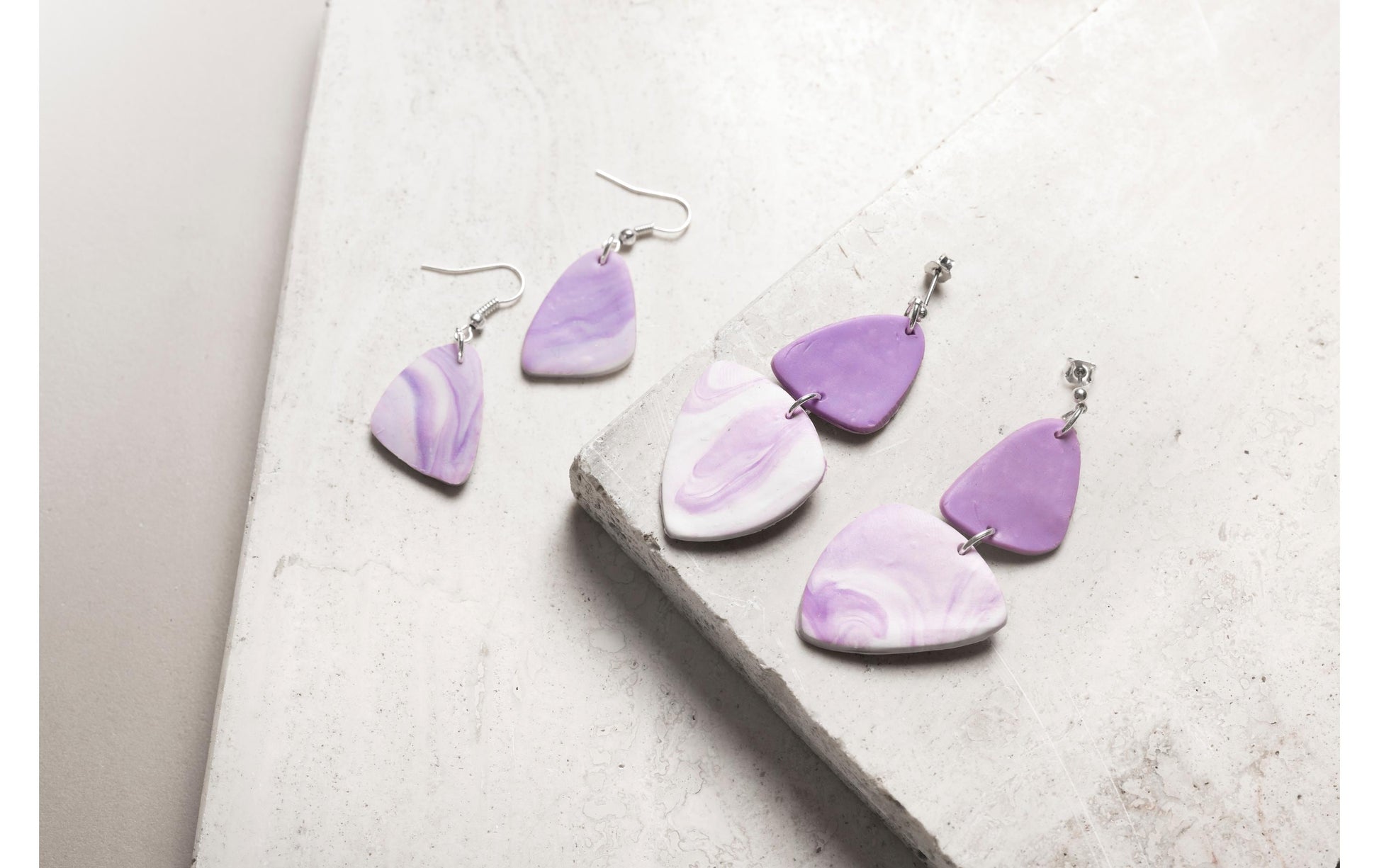 Creativ Company Bastelset Schmuck (Ohrringe) – Helllila – ab 10 Jahren
