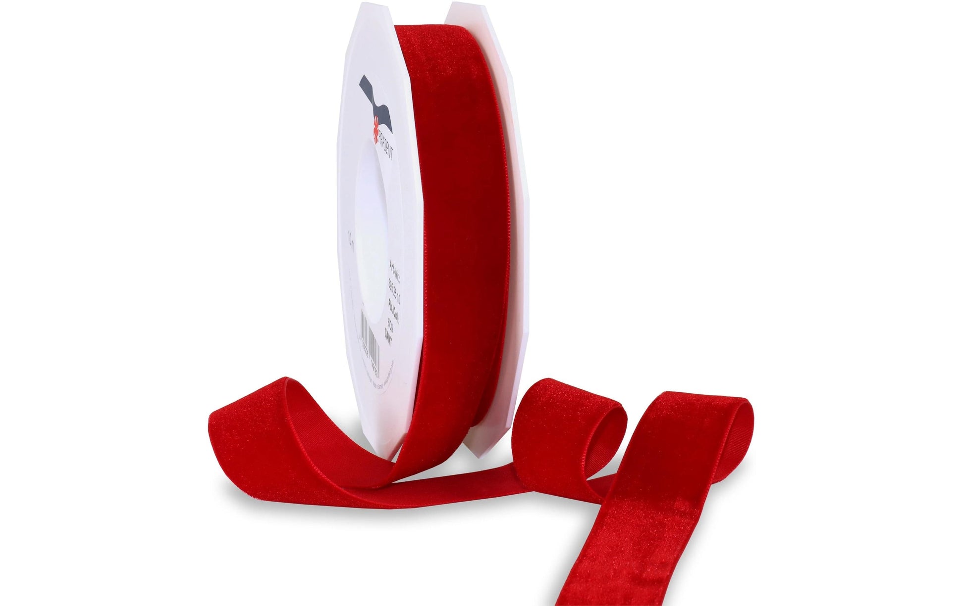 Pattberg Geschenkband Samt Rot – 25 mm × 10 m – 1 Stk.