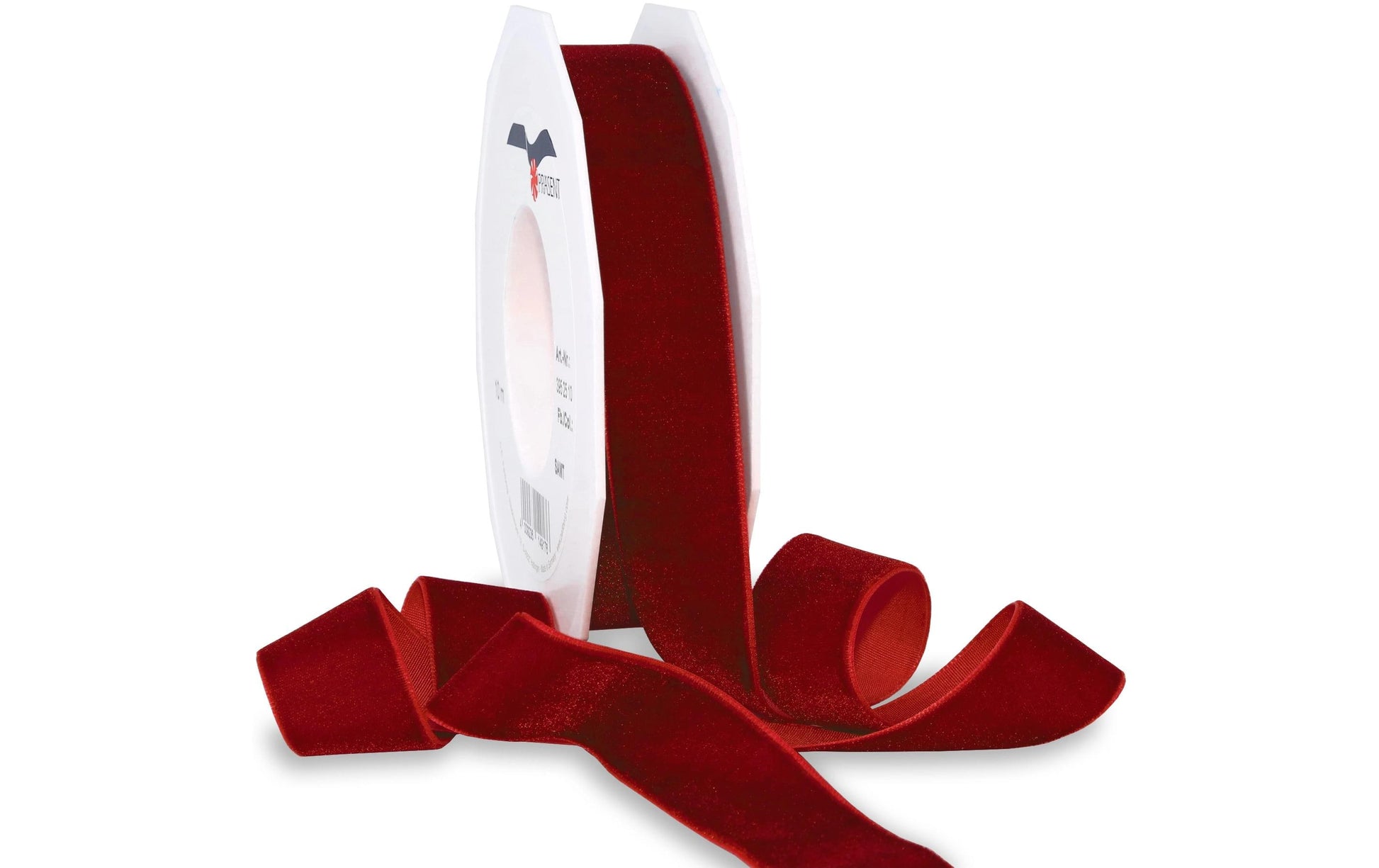 Pattberg Geschenkband Samt Bordeaux – 25 mm × 10 m – 1 Stk.