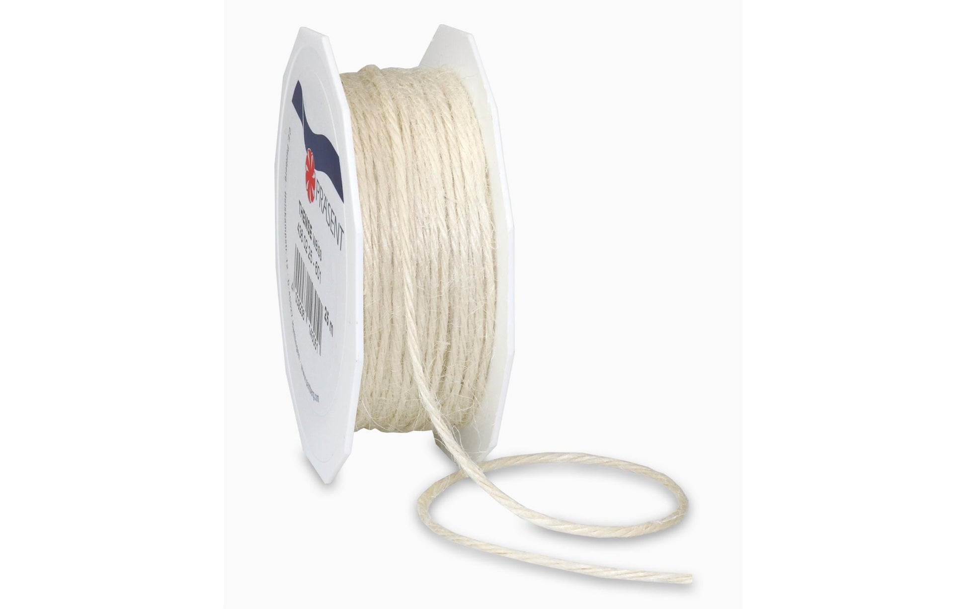 Pattberg Geschenkband Jute Weiss – 2 mm × 25 m – 1 Stk.