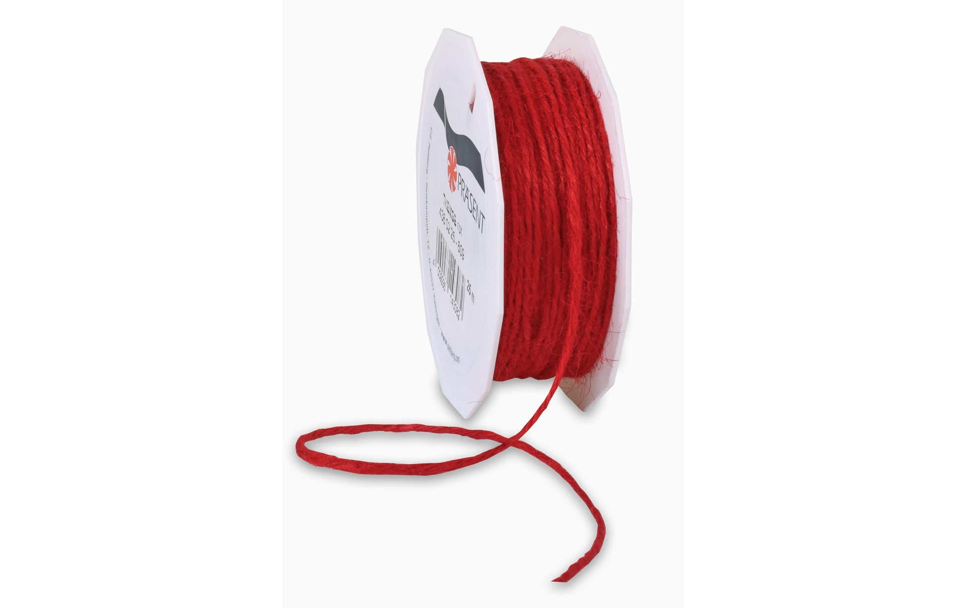 Pattberg Geschenkband Jute Rot – 2 mm × 25 m – 1 Stk.