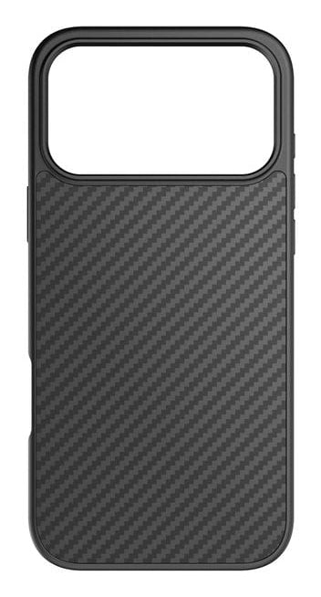 Black Rock Robustes Carbon Backcover – für Apple iPhone 17 Pro Max, PC+TPU, Schwarz, kratzresistent