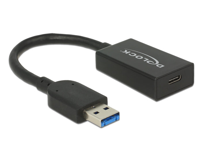 DeLOCK USB-Adapter USB-A auf USB-C – USB 3.2 Gen 2 (10 Gbit/s) – Schwarz