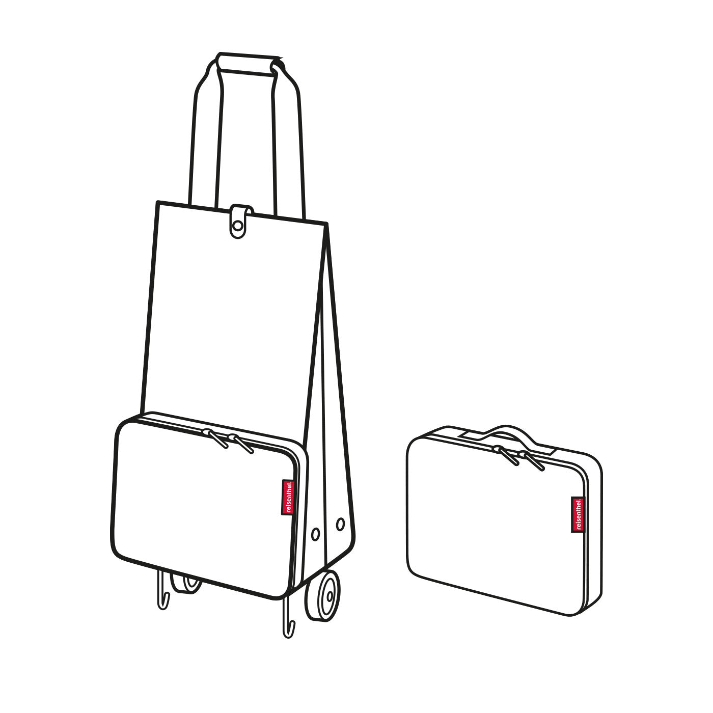 Reisenthel Stofftasche, Polyester, Schwarz, 290×660×270 mm