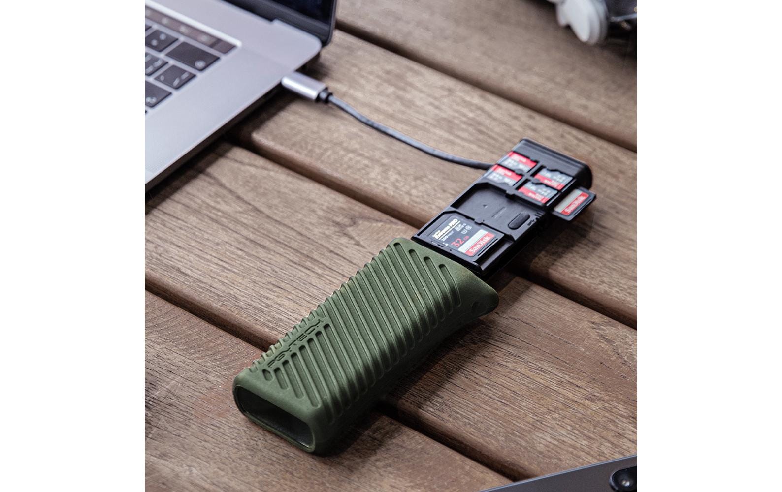 PGYTECH P-GM-162 Kartenleser – SD/microSD – USB-C 2.0 – 312 Mbit/s – Schwarz