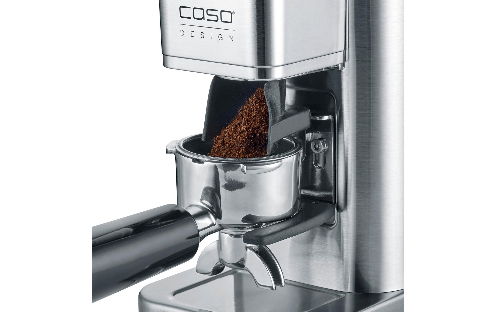 Caso Kaffeemühle Barista Chef Inos – 250 g, Kegelmahlwerk, 150 W – schwarz/silber