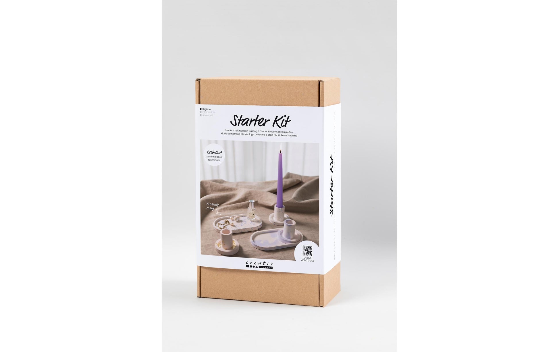 Creativ Company Giessharz-Set – Kerzenhalter – lufthärtend – ab 3 Jahren