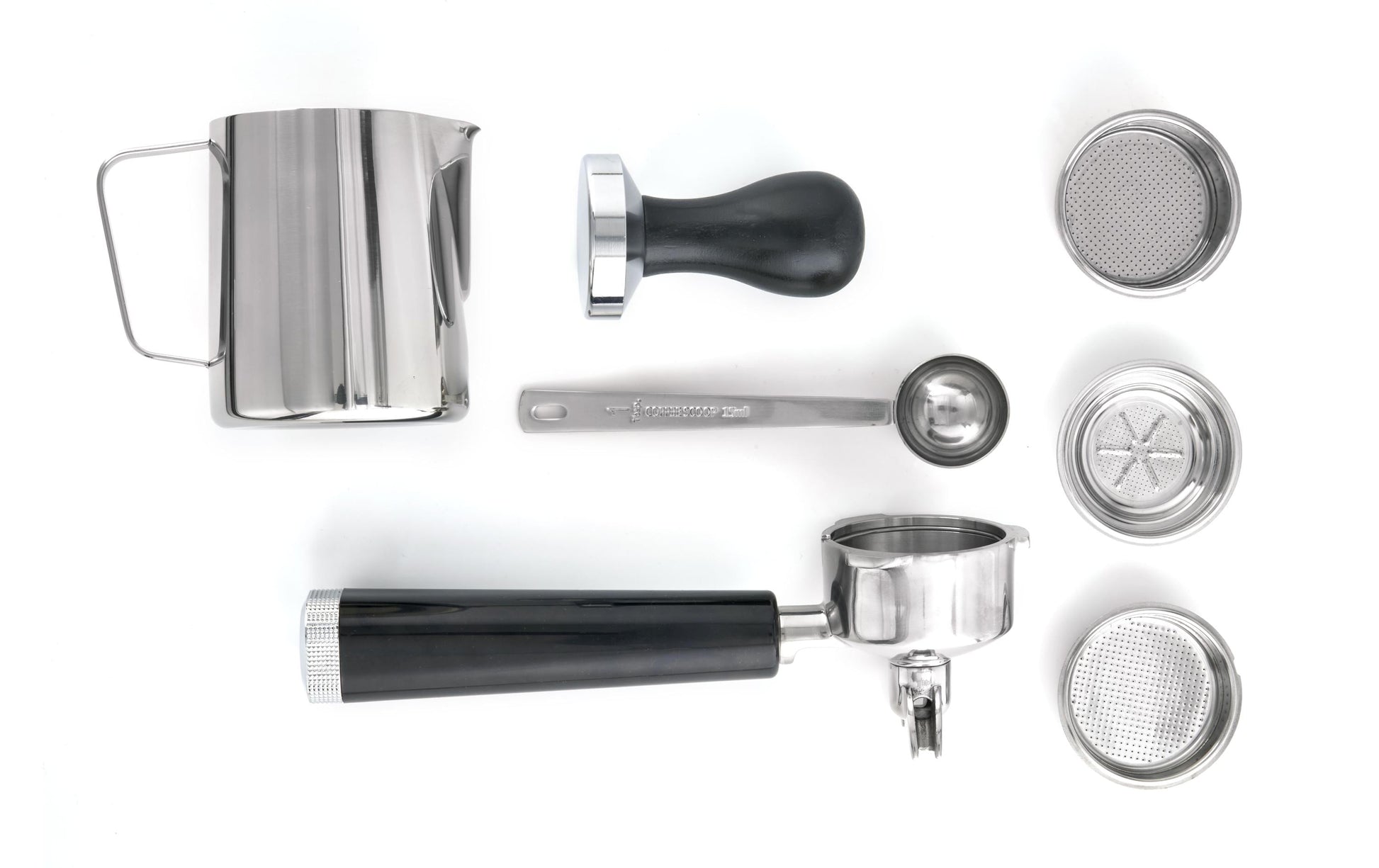 Caso Espressomaschine (Siebträger) – 19 bar, 1,5 l, Milchschaumdüse, Silber