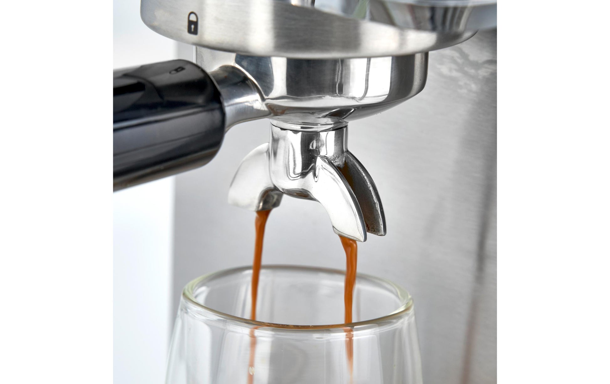 Caso Espressomaschine (Siebträger) – 19 bar, 1,5 l, Milchschaumdüse, Silber