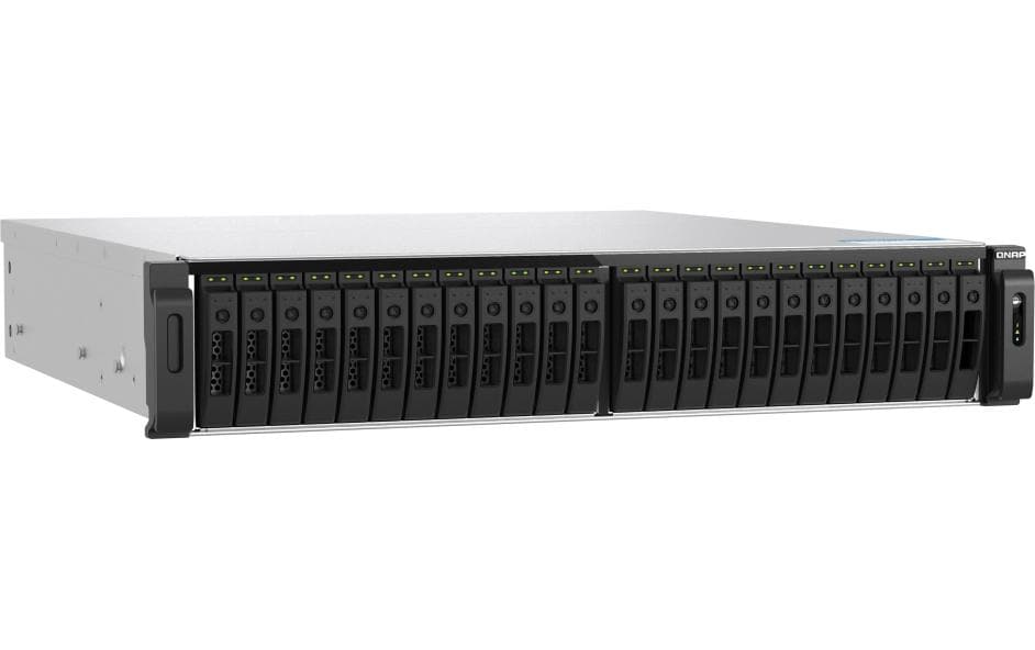QNAP TS-h3077AFU-R7-64G NAS – 64 GB RAM, 30 Einschübe, 3U