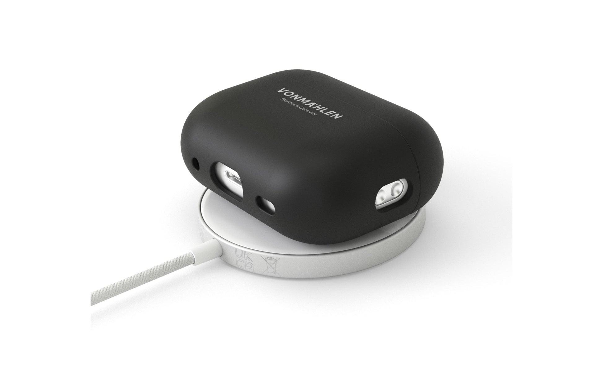 Vonmählen APC00004 – Schutzhülle – für Apple AirPods (2. Generation) – kabelloses Laden – schwarz