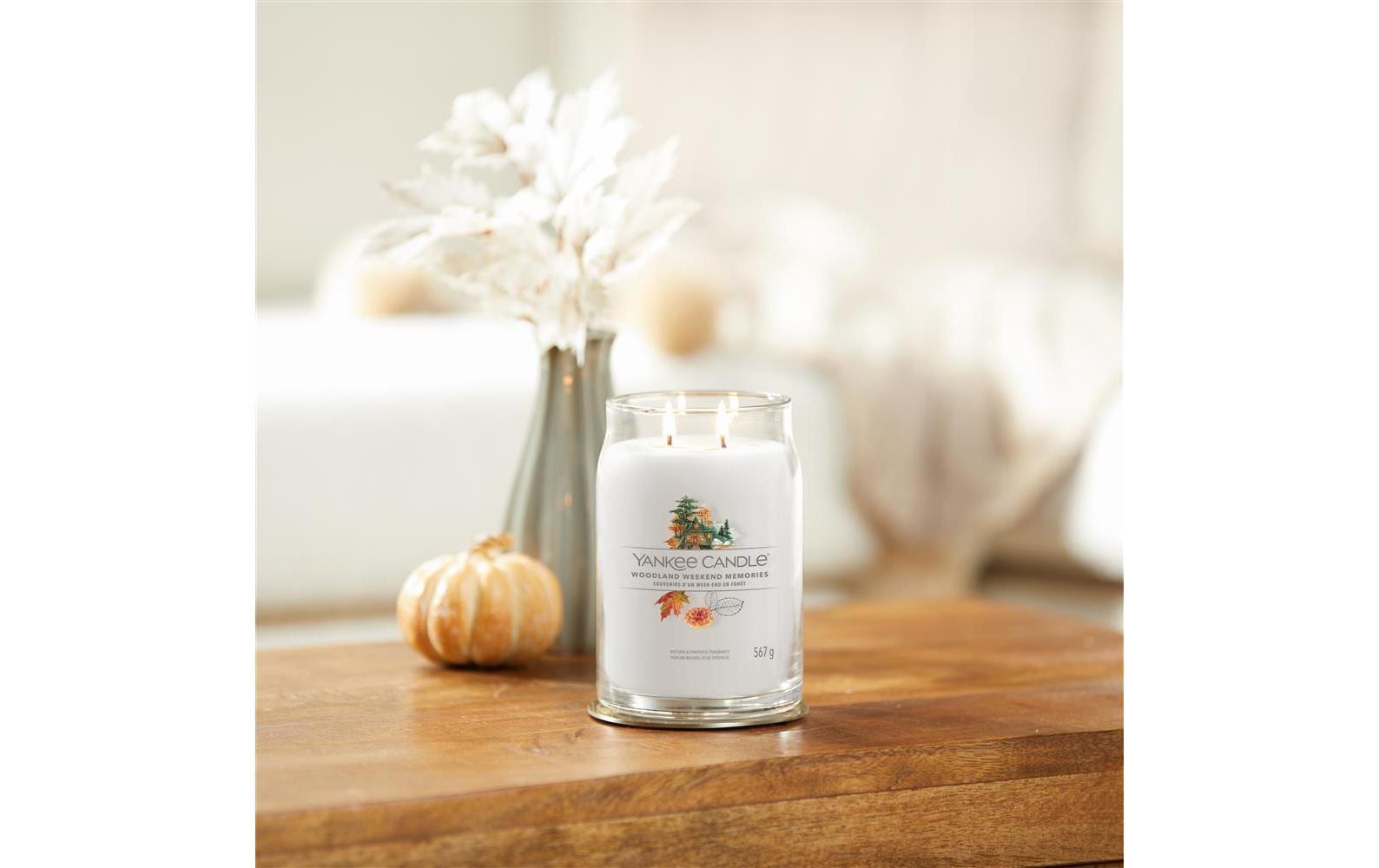 Yankee Candle Signature Woodland Weekend Memories – Duftkerze, Grosses Glas, 90 h